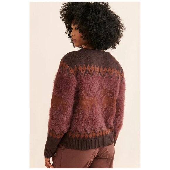 Urban Outfitters BDG Nordic Fuzzy Horse Cardigan - Picture 2 of 11